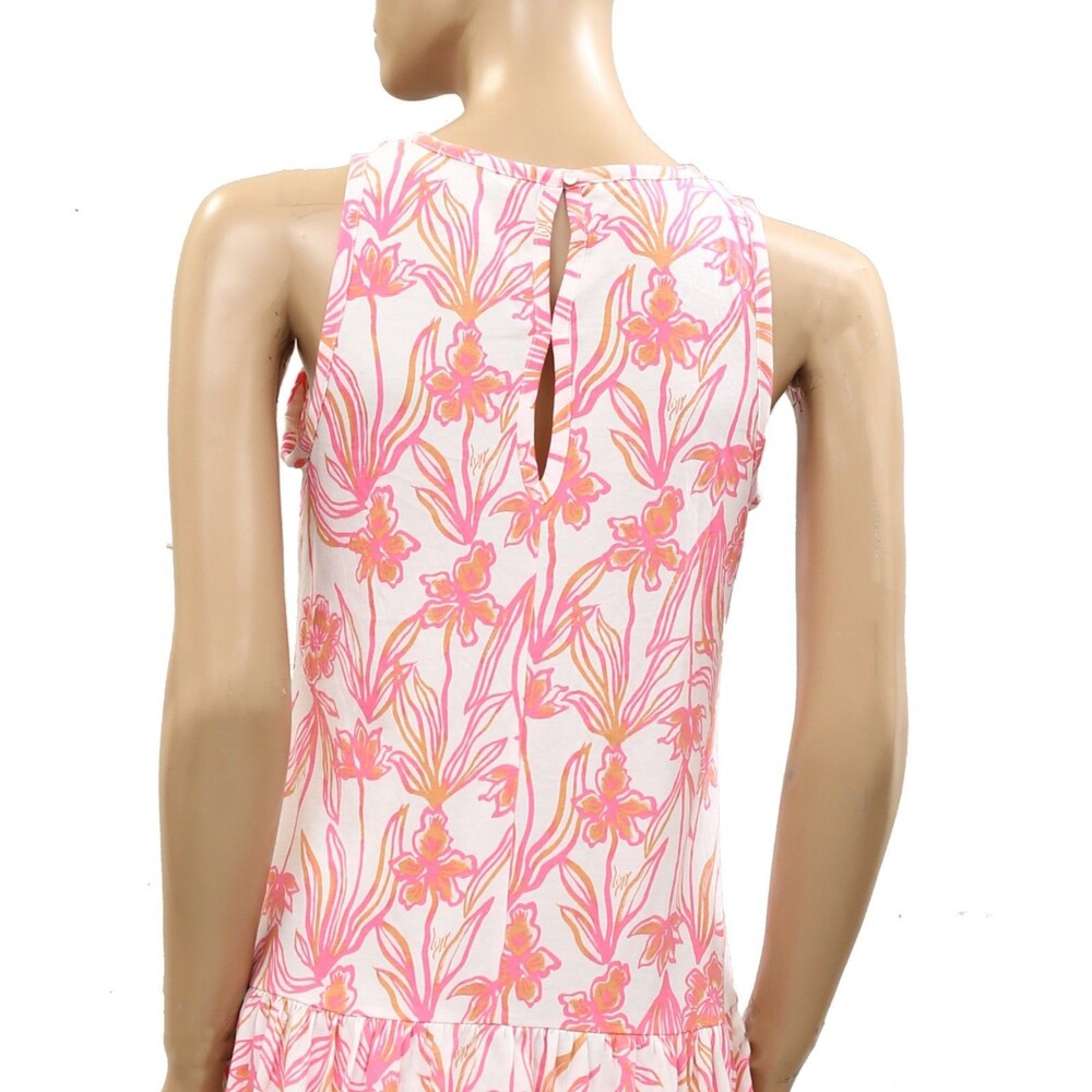 Lilly Pulitzer Dixi Mini Swing Dress Floral Print Beach Cotton Pink XS 287909 - Picture 5 of 6